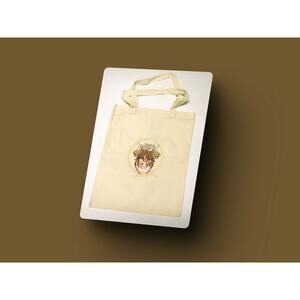 Highland Cow Embroidered Tote Hand Made By Jan of Sew Knot Right